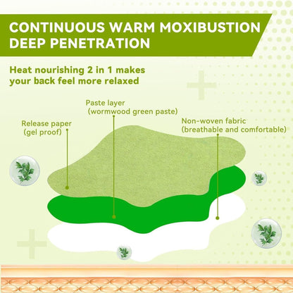 Natural Moxa Knee Relief Patches – Deep Heat Therapy for Lasting Comfort