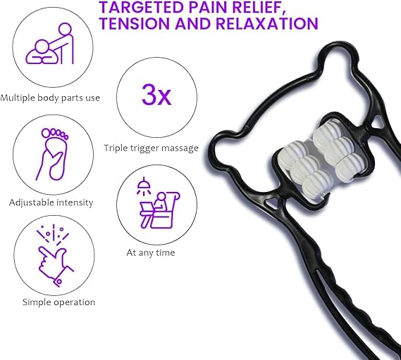 Premium Deep Tissue Neck Massager – Black